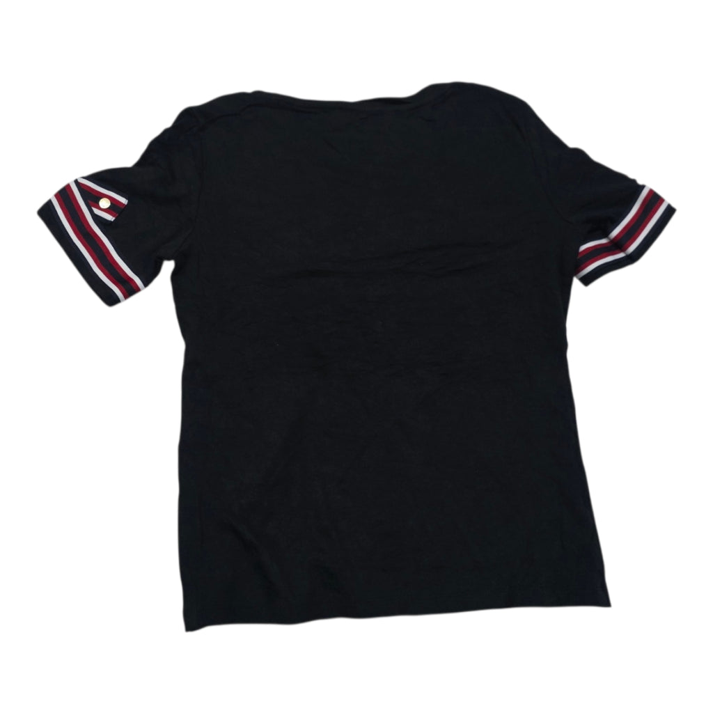 Playera Tommy Hilfiger Mujer Talla Chica Negra Manga Corta