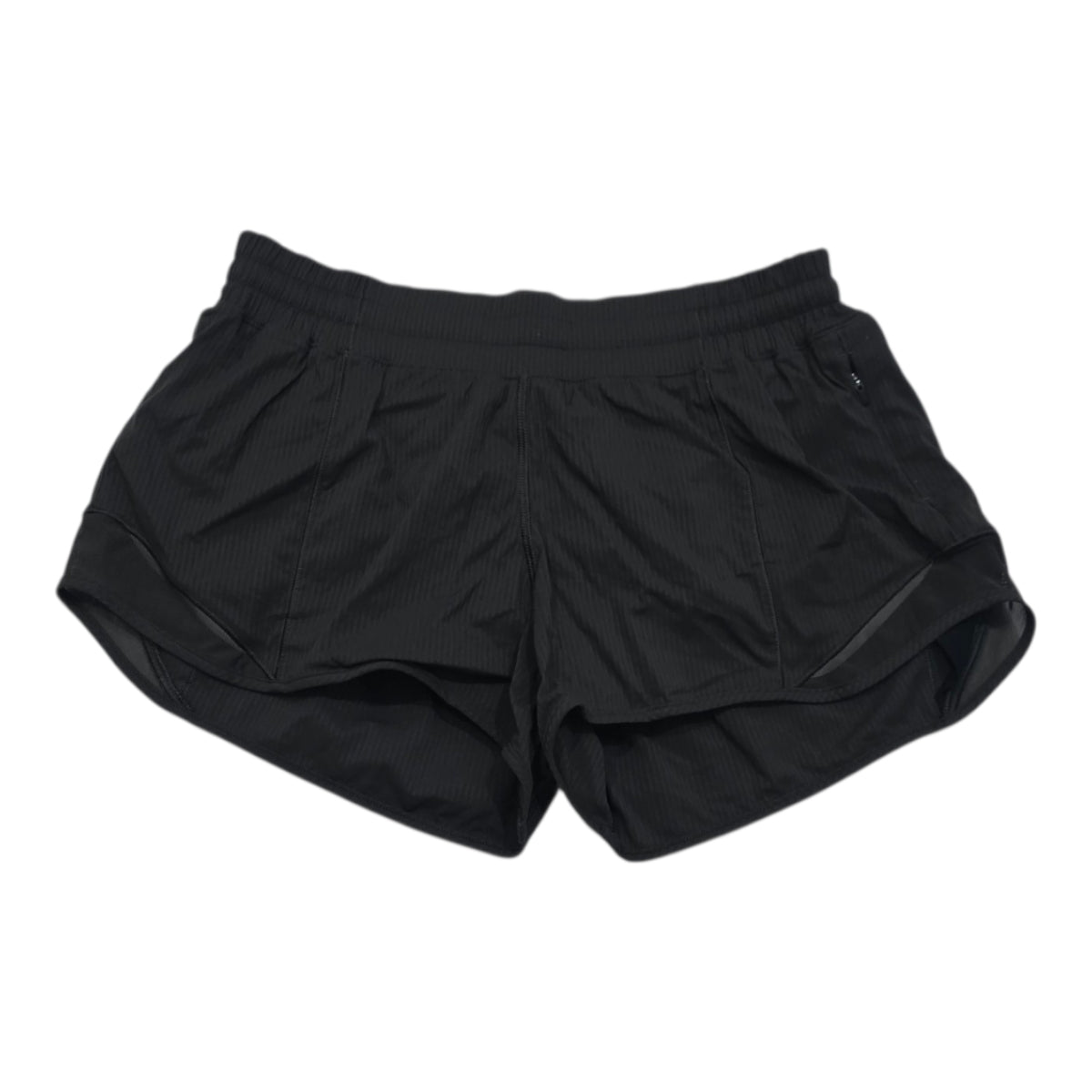 Short Lululemon De Mujer Talla 6 Gris Oscuro Rayado