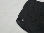 Short Lululemon De Mujer Talla 6 Gris Oscuro Rayado