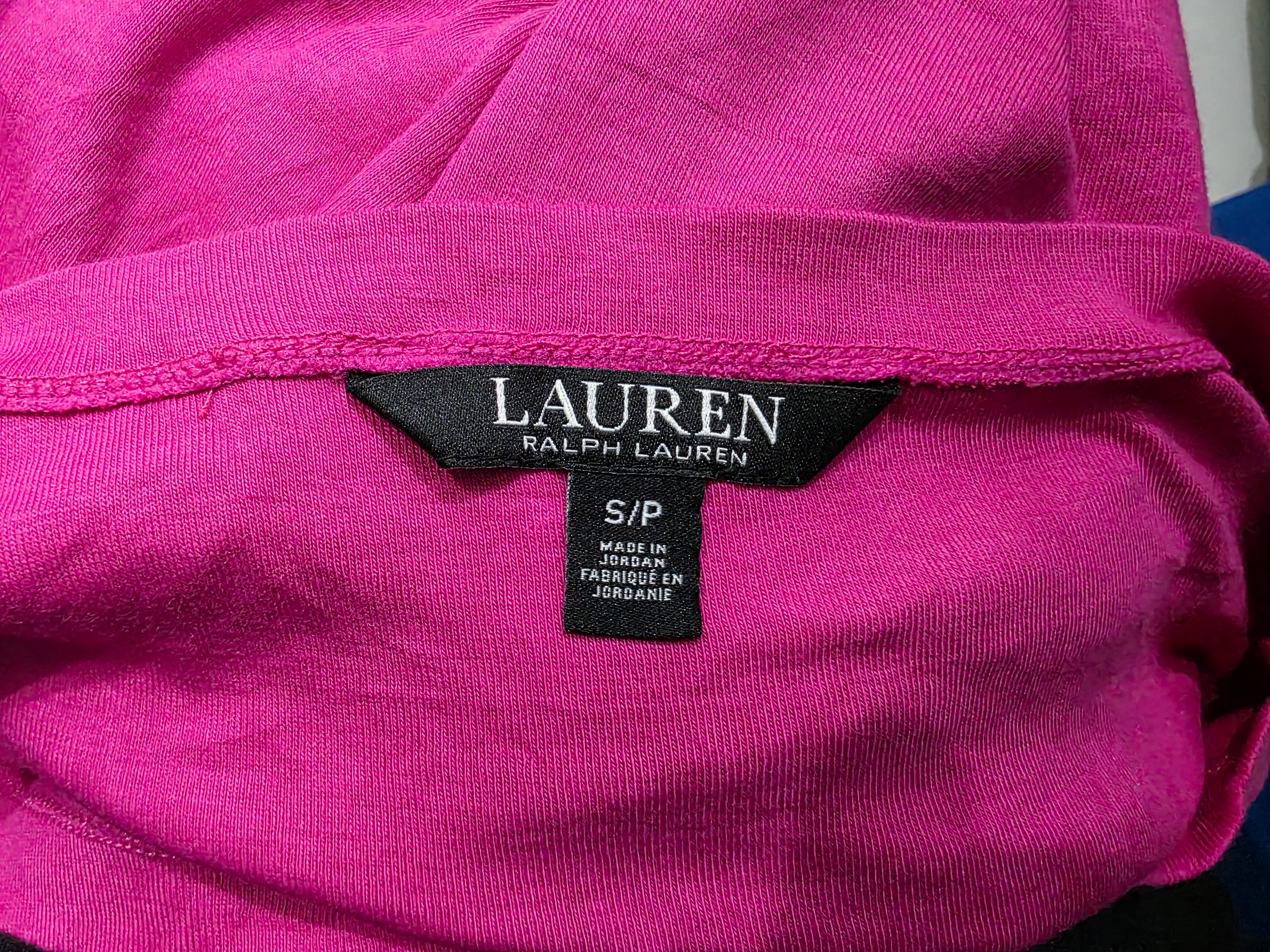 Playera Ralph Lauren Tallachica Color Bugambilia Manga Corta