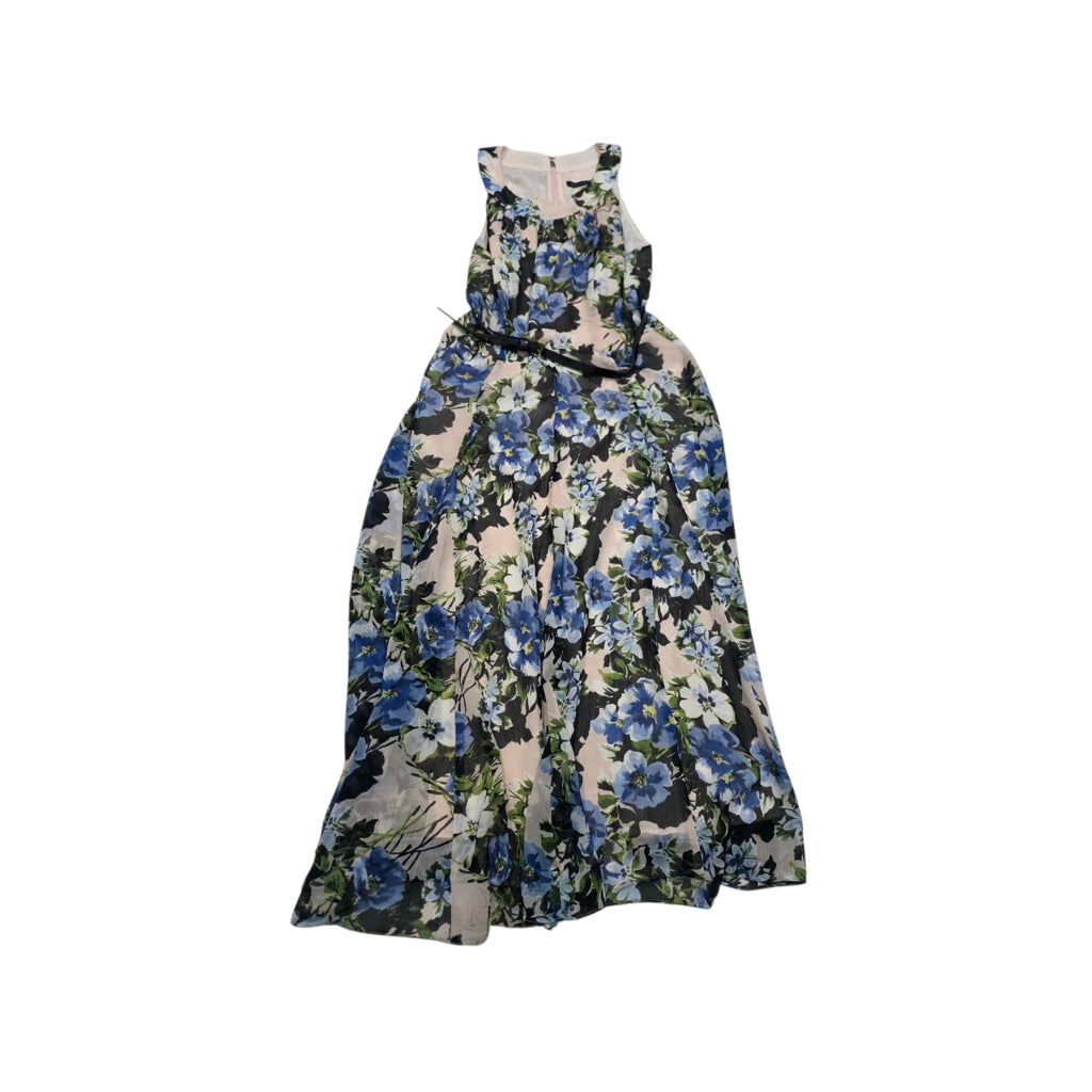 Vestido Maxi Tommy Hilfiger Estampado Floral Azul Talla 10