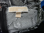 Vestido Michael Kors Grande Animal Print Escote Cruzado Gris