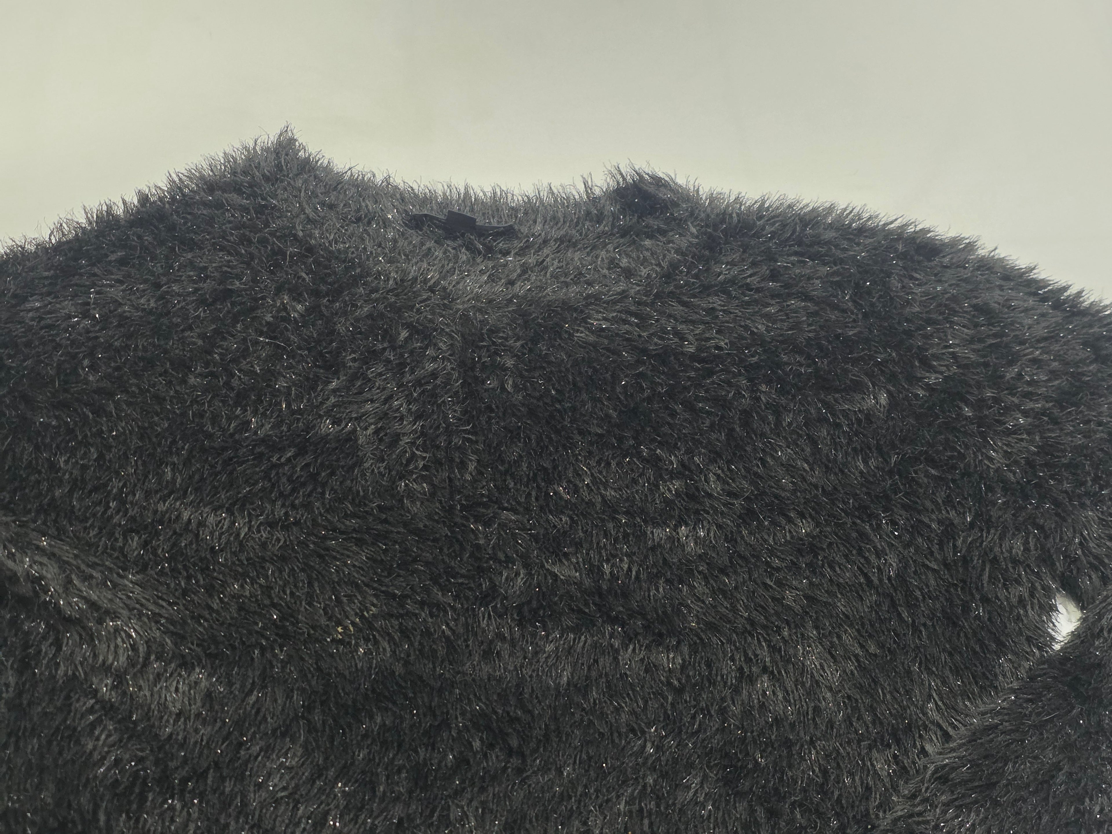 Suéter Peluche Allsaints Negro Con Destellos Talla Grande