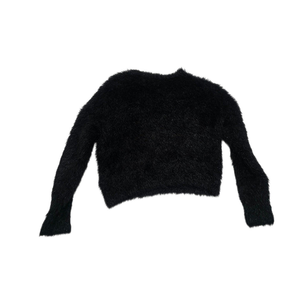 Suéter Peluche Allsaints Negro Con Destellos Talla Grande