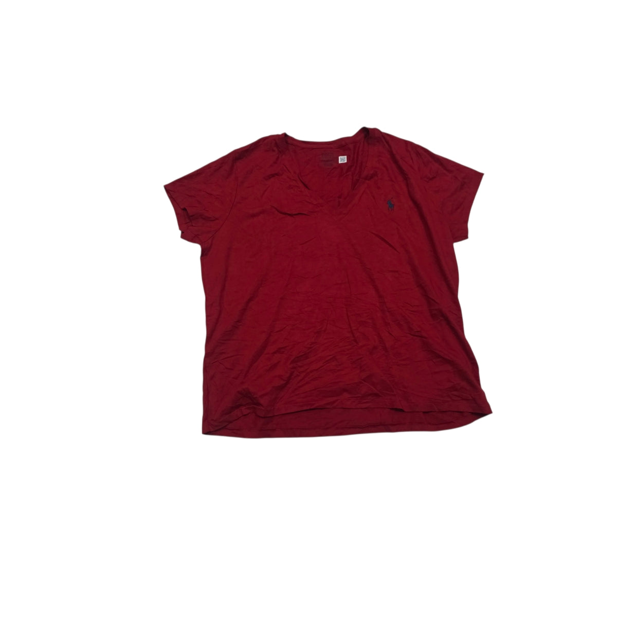 Playera Polo Ralph Lauren Mujer Extra Grande Roja Poni Azul