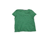 Playera Tommy Hilfiger Verde Rayada Manga Corta Extra Grande