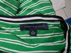 Playera Tommy Hilfiger Verde Rayada Manga Corta Extra Grande