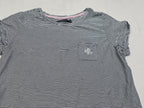Camison Ralph Lauren Mujer Extra Grande Rayado Azul/blanco