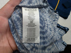 Vestido Michael Kors Escote Cruzado Azul Grande Con Figuras