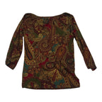 Blusa Ralph Lauren Mujer Extra Chica Cafe/verde Figuras
