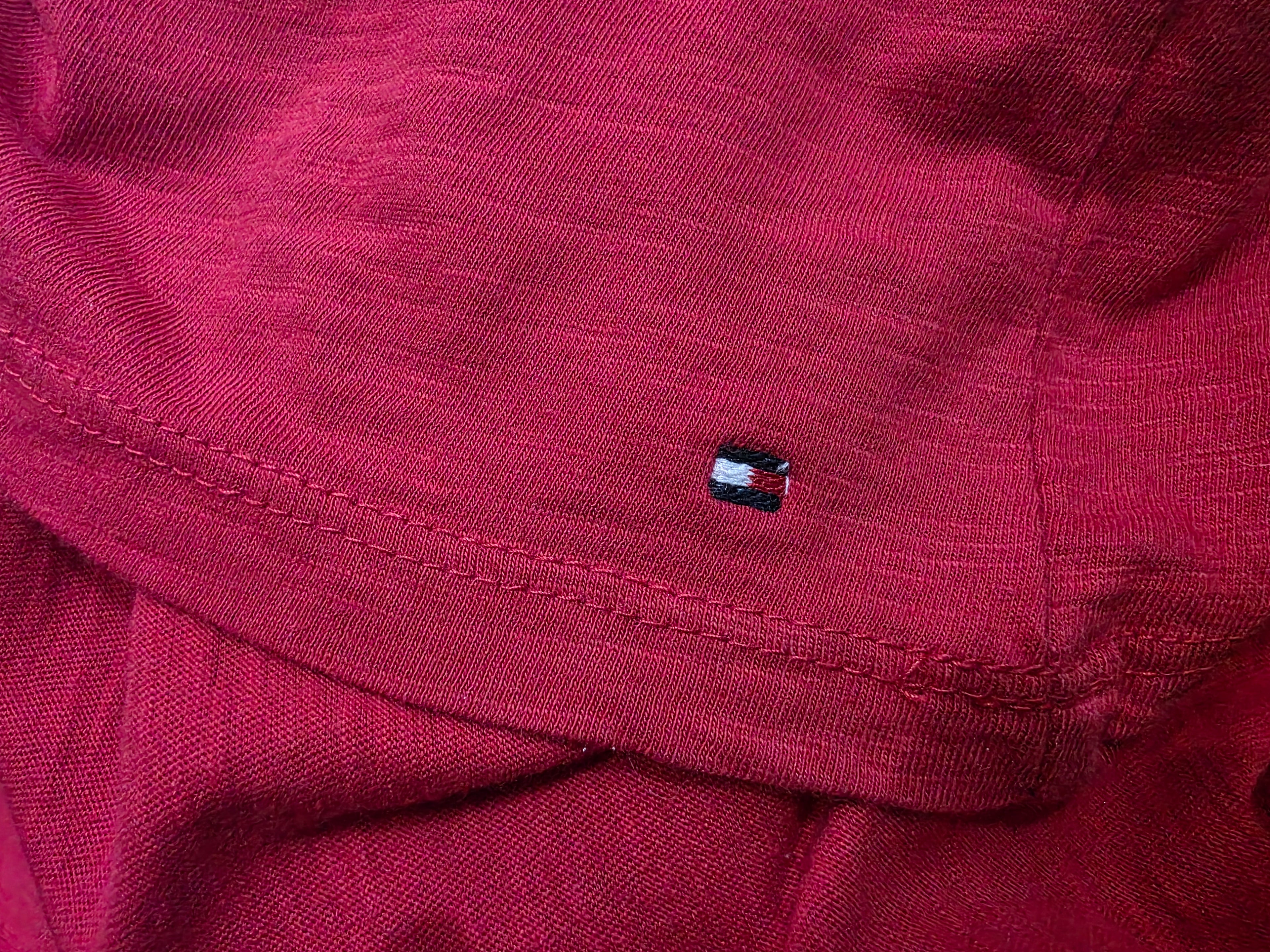 Blusa Campesina Tommy Hilfiger Mujer Extra Chica Rojablanco