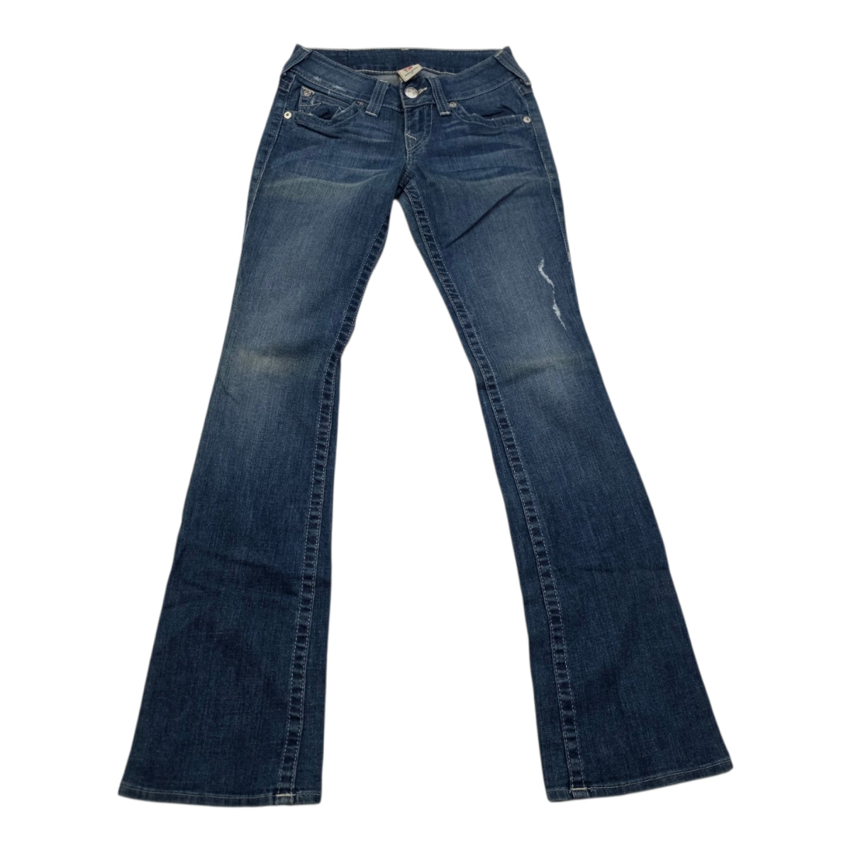 Pantalon True Religion Talla 25 Boot Cut De Mezclilla Azul