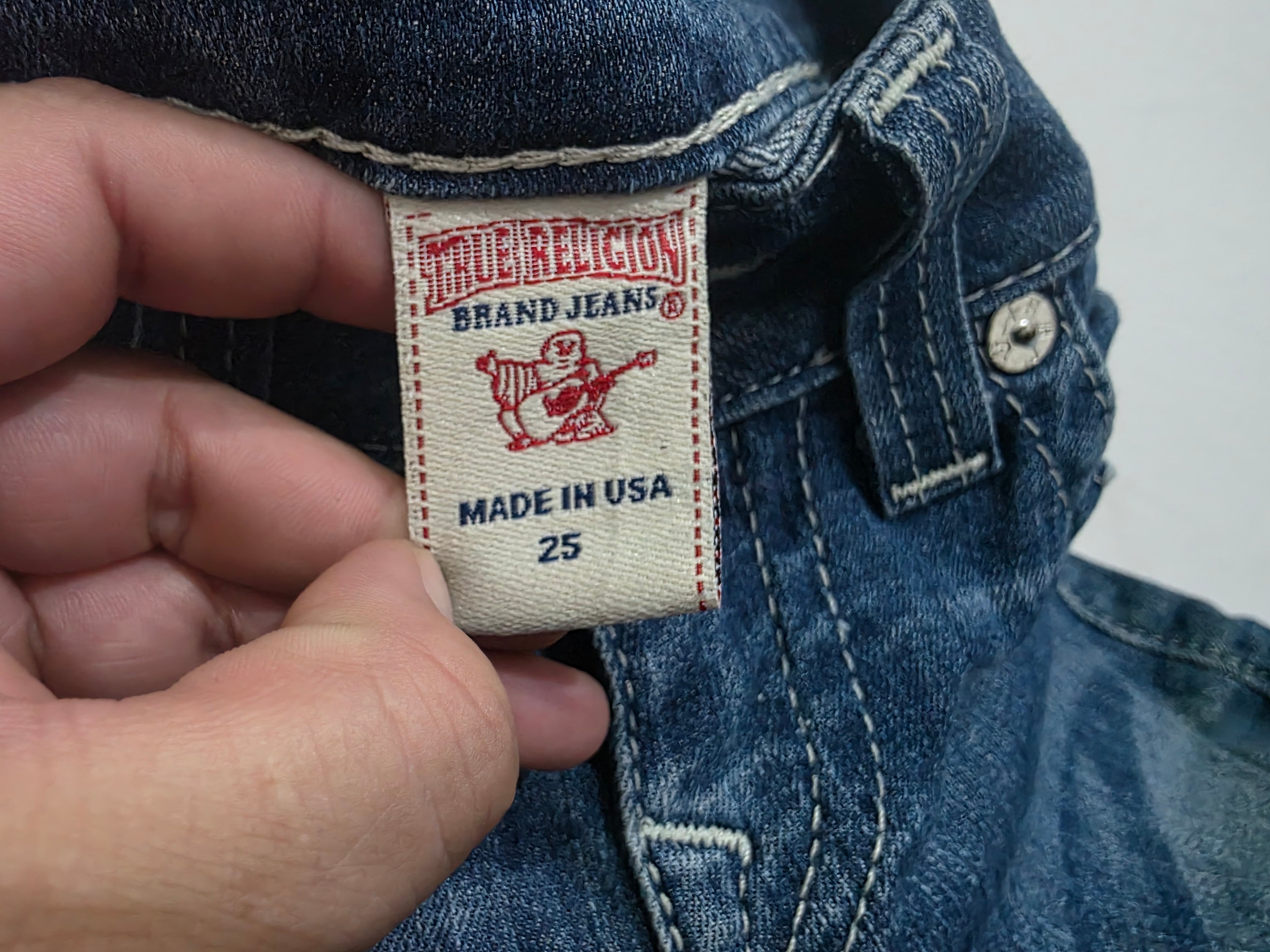 Pantalon True Religion Talla 25 Boot Cut De Mezclilla Azul
