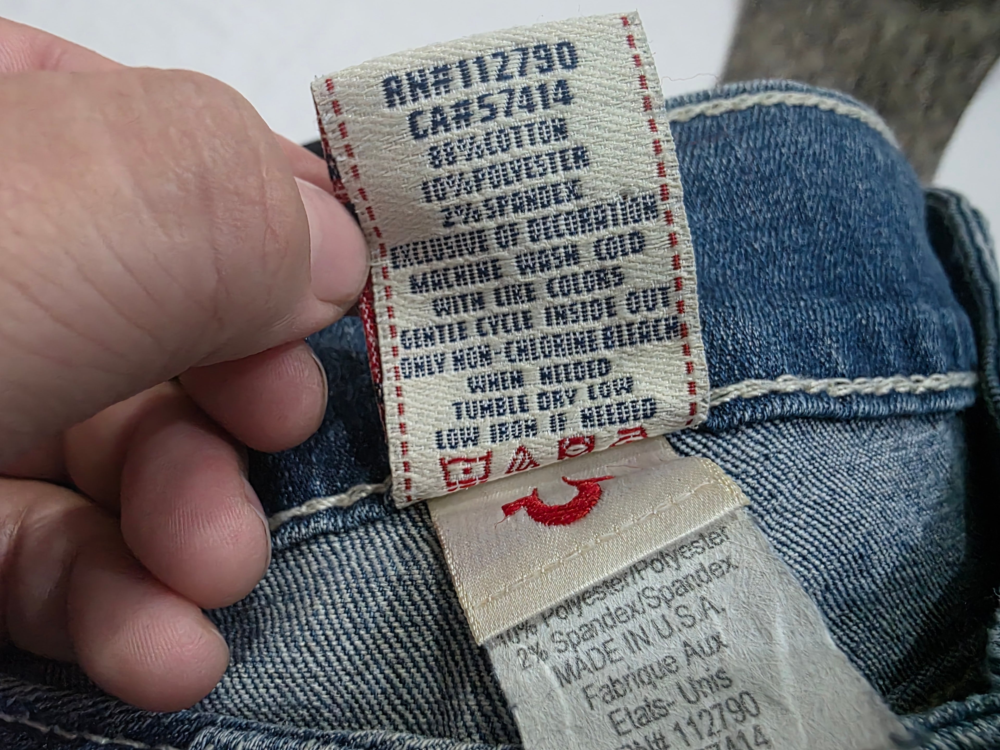 Pantalon True Religion Talla 25 Boot Cut De Mezclilla Azul