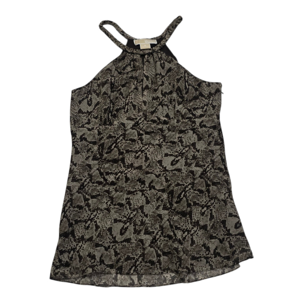 Blusa Michael Kors Sin Mangas Talla 6 Color Cafe