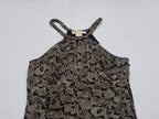 Blusa Michael Kors Sin Mangas Talla 6 Color Cafe