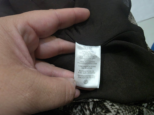 Blusa Michael Kors Sin Mangas Talla 6 Color Cafe