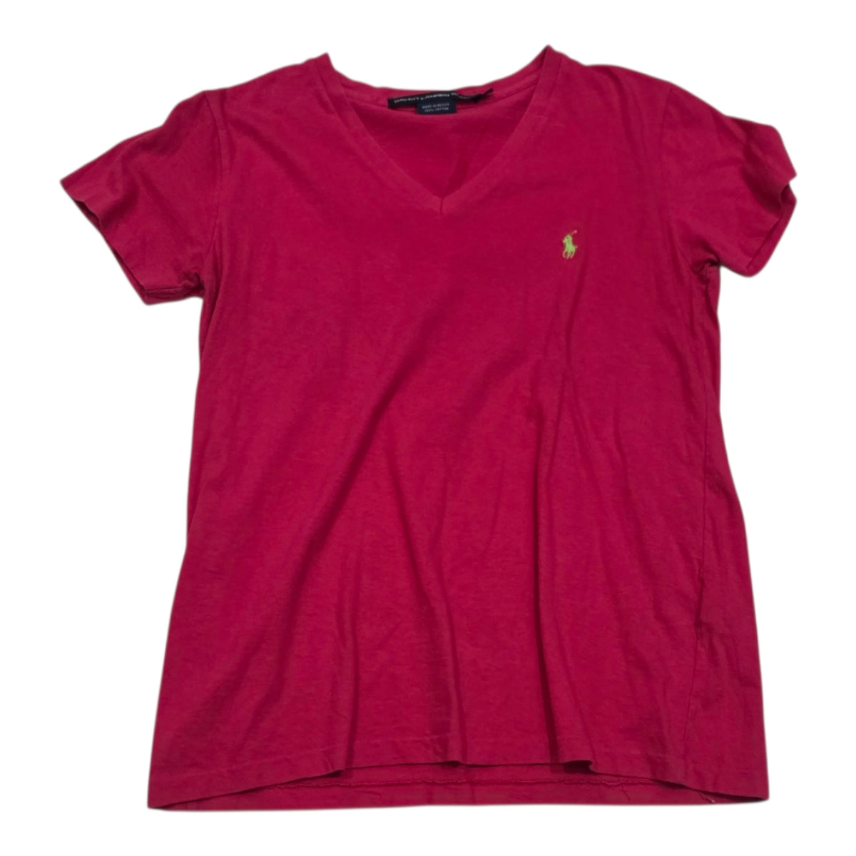 Playera Ralph Laurensport Rosa Poni Verde Chica Manga Corta
