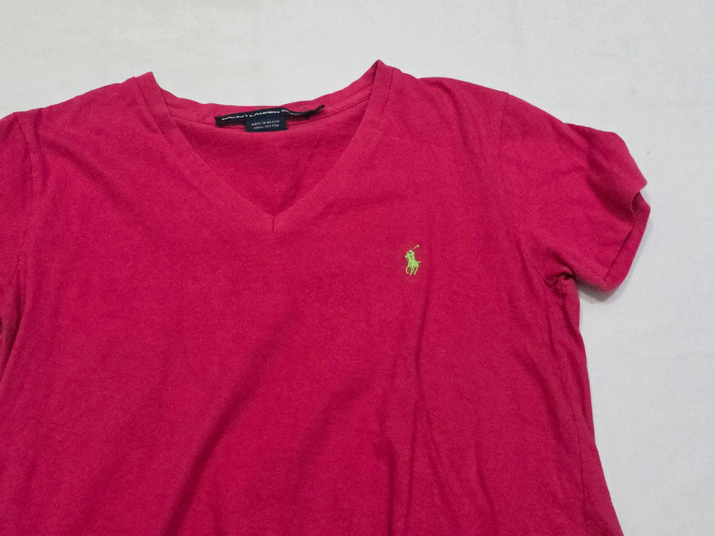 Playera Ralph Laurensport Rosa Poni Verde Chica Manga Corta