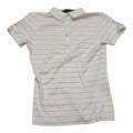 Playera Ralph Lauren Golf Blanca Con Lineas Talla Chica