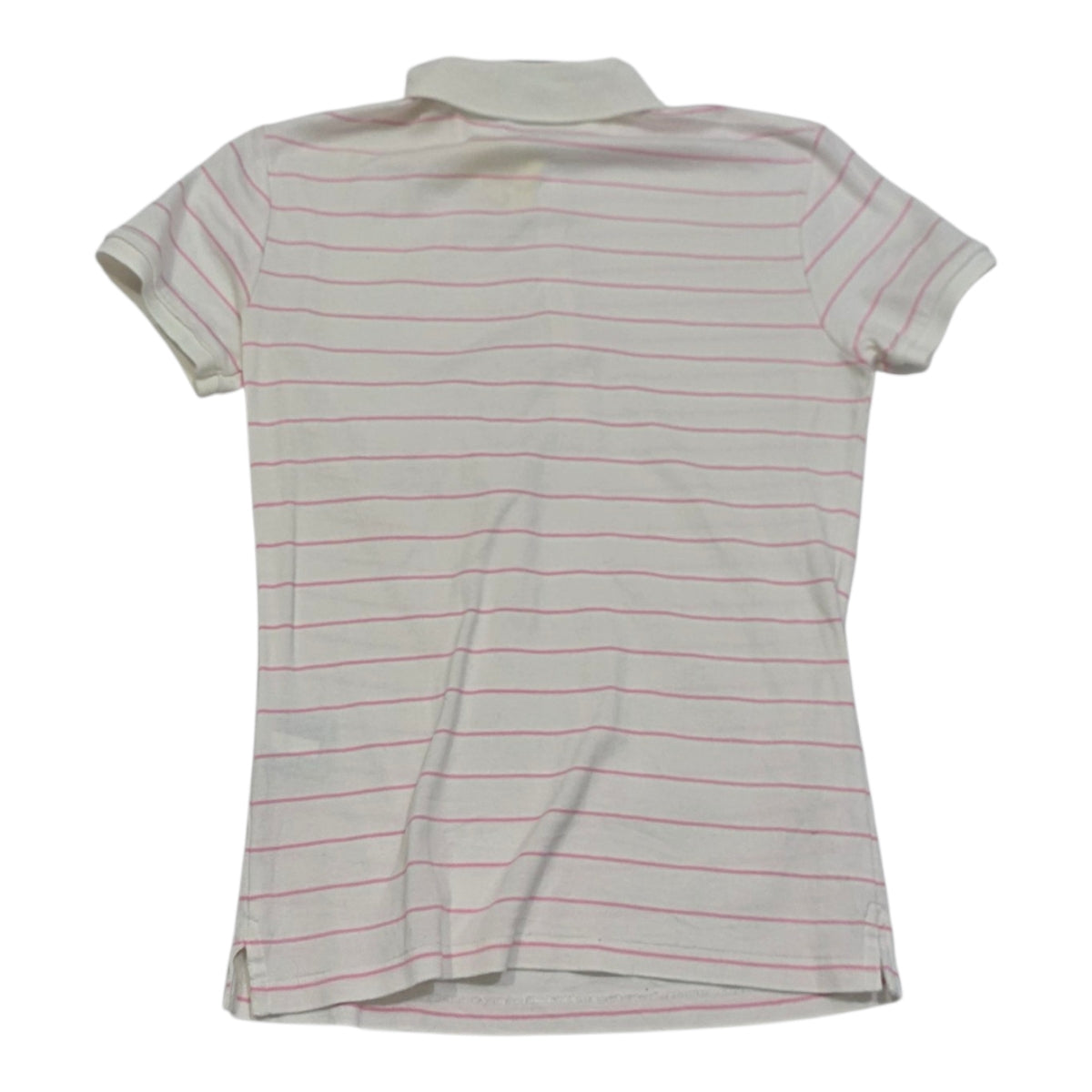 Playera Ralph Lauren Golf Blanca Con Lineas Talla Chica