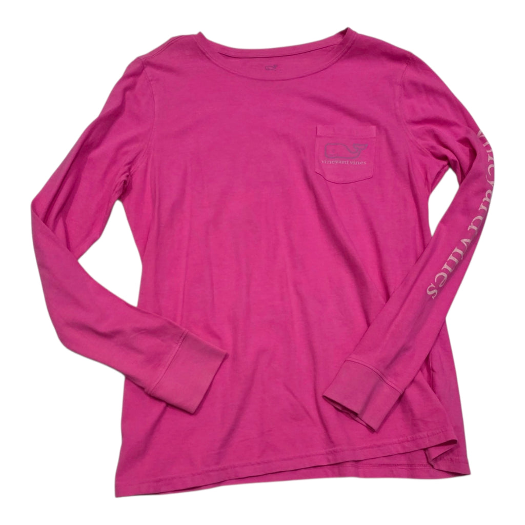 Playera Vineyard Vines De Mujer Talla Chica Rosa Manga Larga