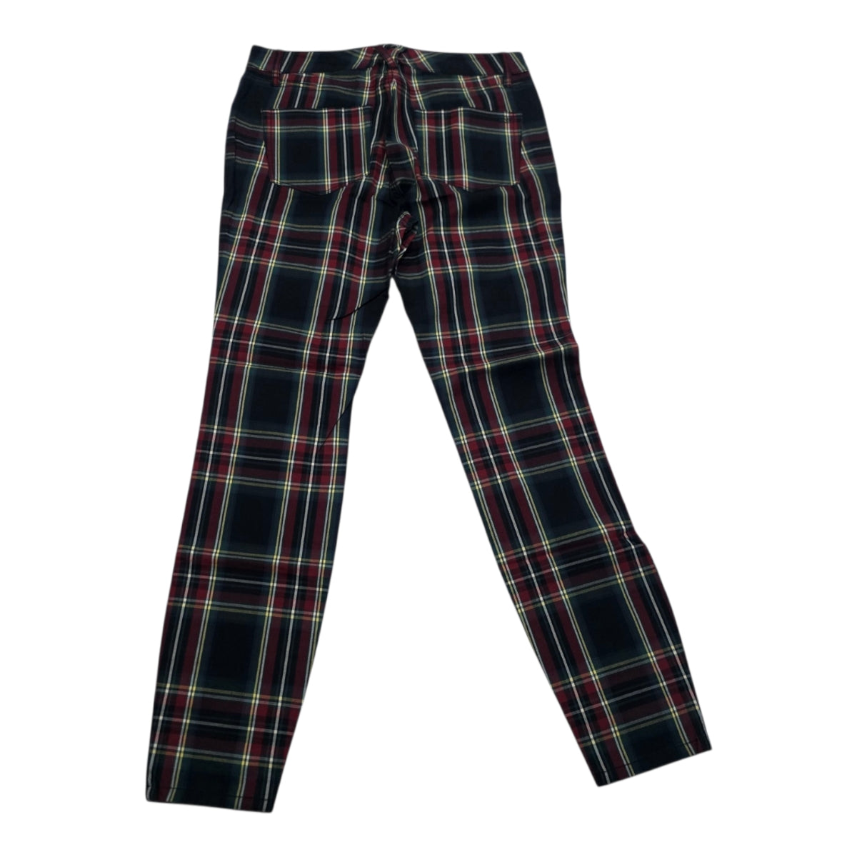 Pantalon Vineyard Vines Talla 6 Skinny Azul/rojo A Cuadros