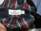 Pantalon Vineyard Vines Talla 6 Skinny Azul/rojo A Cuadros