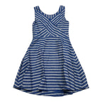 Vestido Vineyard Vines Azul De Lino Talla 4 De Tirantes