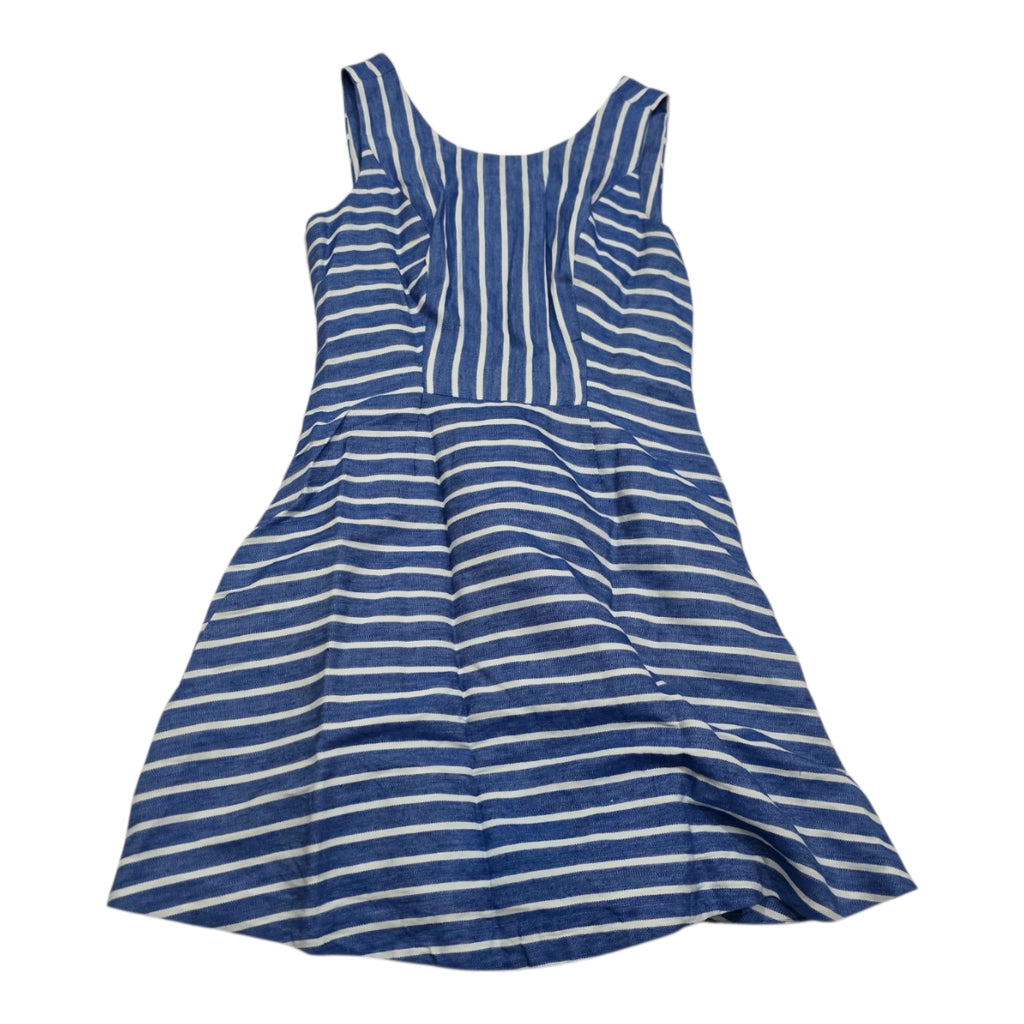 Vestido Vineyard Vines Azul De Lino Talla 4 De Tirantes