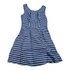 Vestido Vineyard Vines Azul De Lino Talla 4 De Tirantes