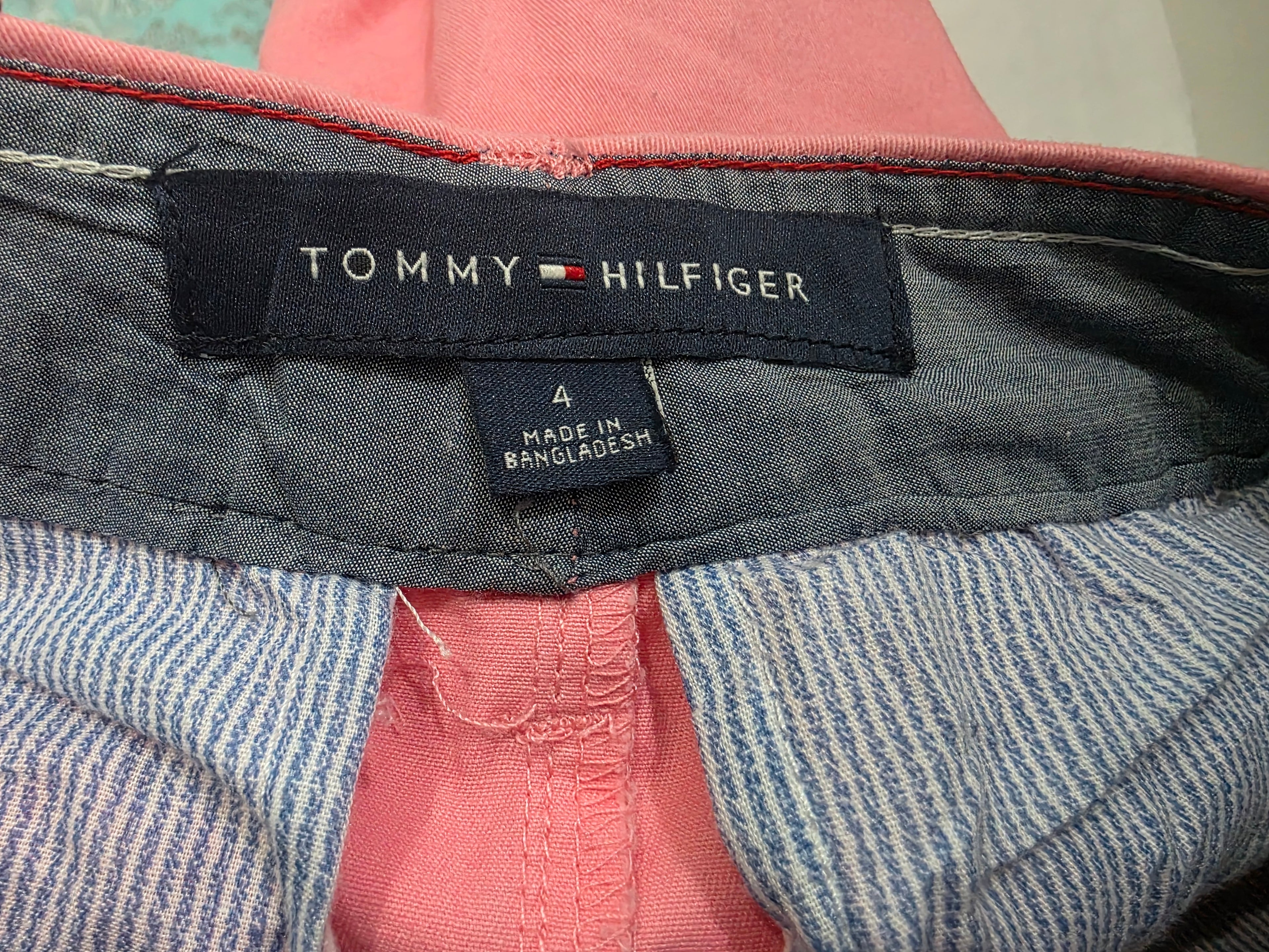 Bermuda Tommy Hilfiger De Mujer Talla 4 Color Rosa