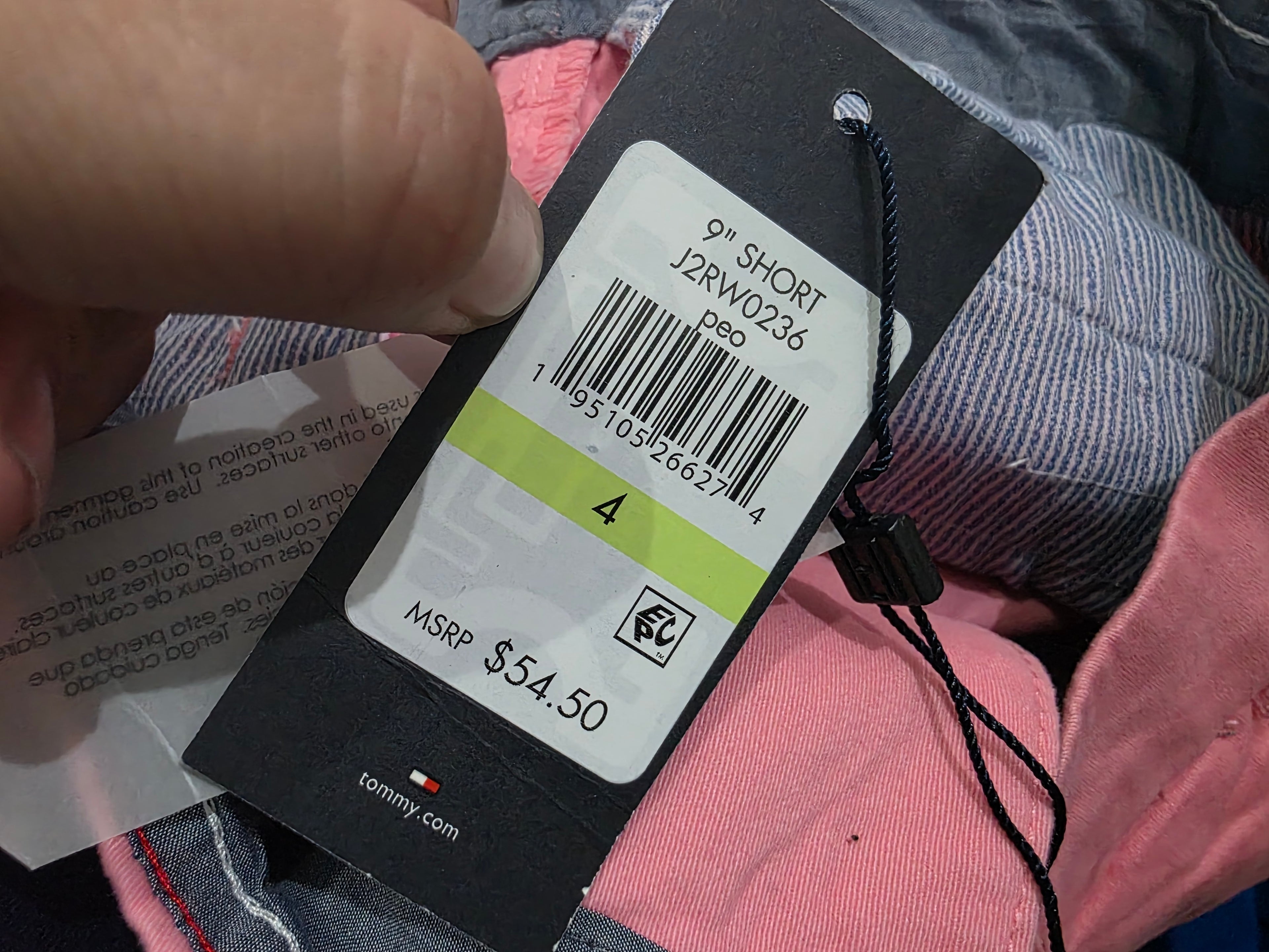 Bermuda Tommy Hilfiger De Mujer Talla 4 Color Rosa