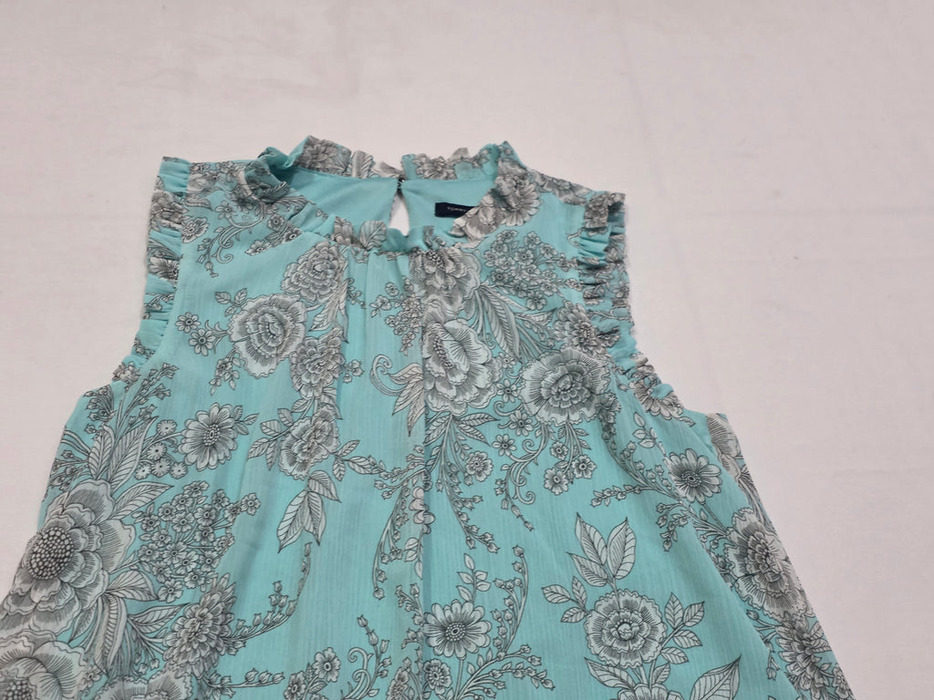 Vestido Tommy Hilfiger De Mujer Talla 6 Azul Con Plateado