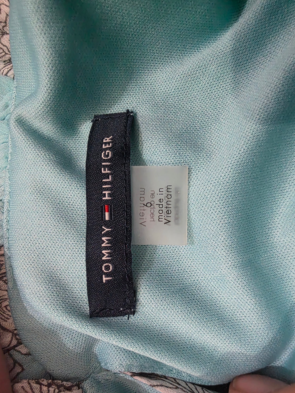 Vestido Tommy Hilfiger De Mujer Talla 6 Azul Con Plateado
