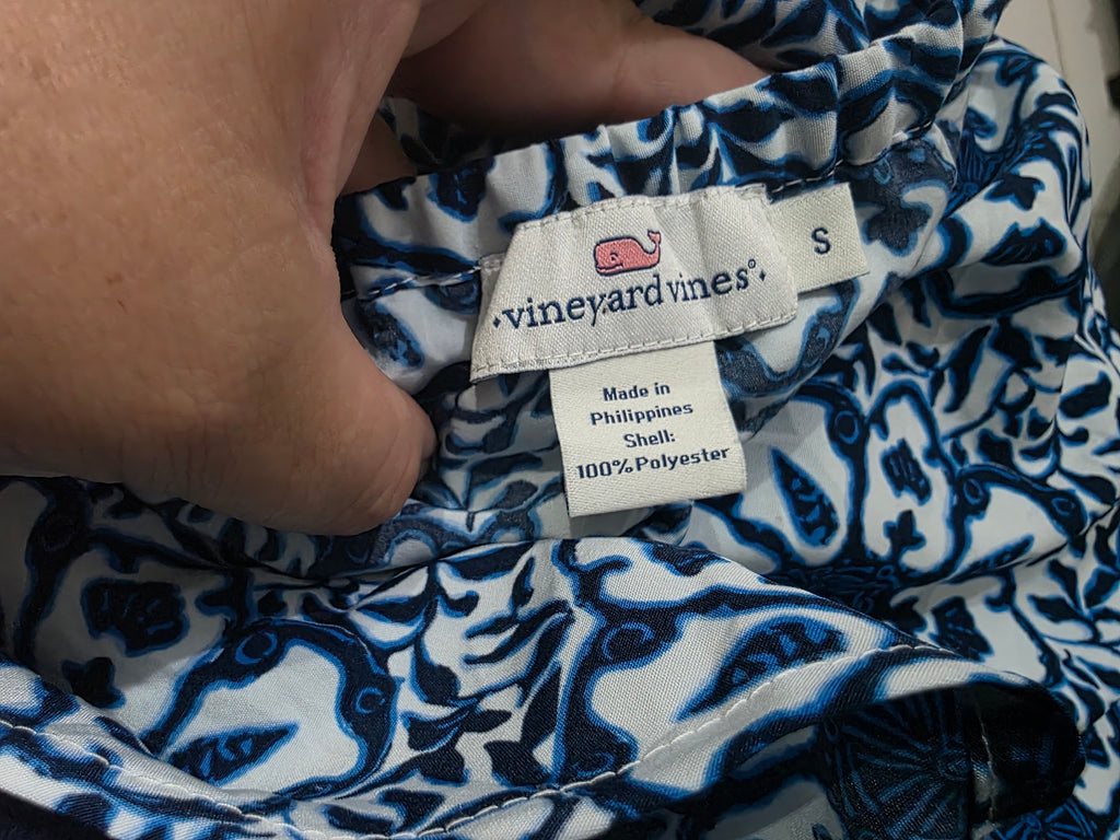 Blusa de mujer vineyard Vines Azul Talla Chica Strapple