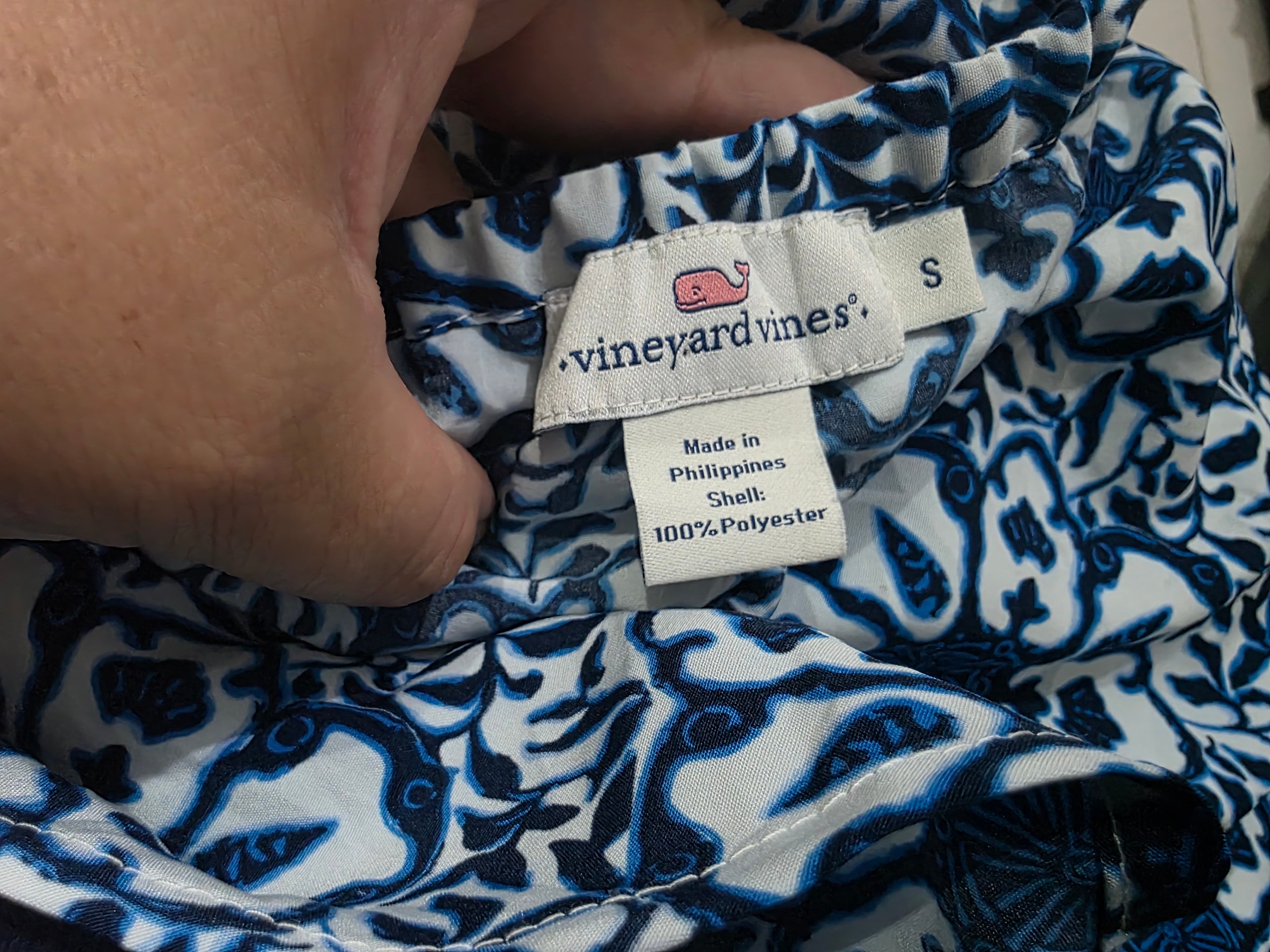 Blusa de mujer vineyard Vines Azul Talla Chica Strapple