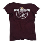 Playera True Religion De Mujer Chica Color Vino Manga Corta