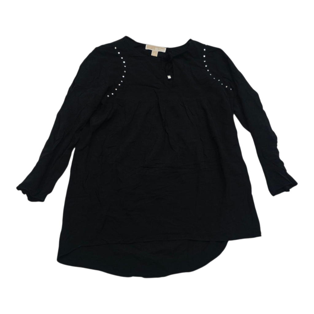 Blusa Michael Kors De Rayon Negro De Mujer Talla Chica