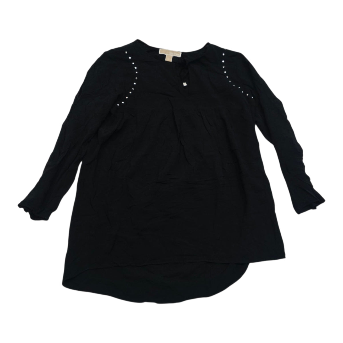 Blusa Michael Kors De Rayon Negro De Mujer Talla Chica