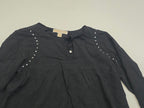 Blusa Michael Kors De Rayon Negro De Mujer Talla Chica