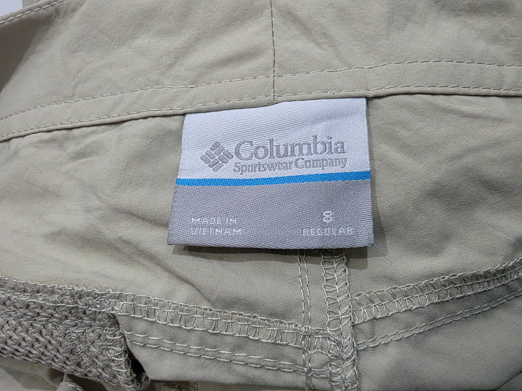 Pantalon Columbia Talla 8 Regular Color Cafe De Mujer
