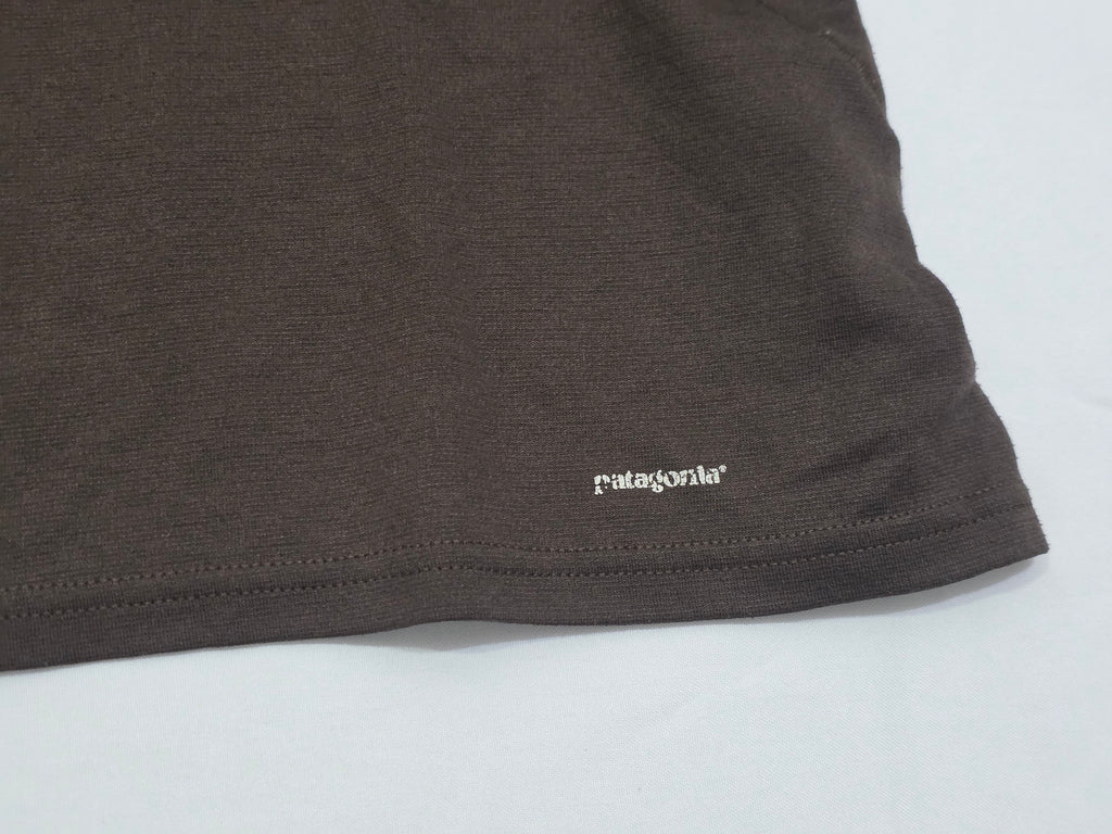 Playera Patagonia Medio Cierre Cuelloalto Cafe Mujer Mediana