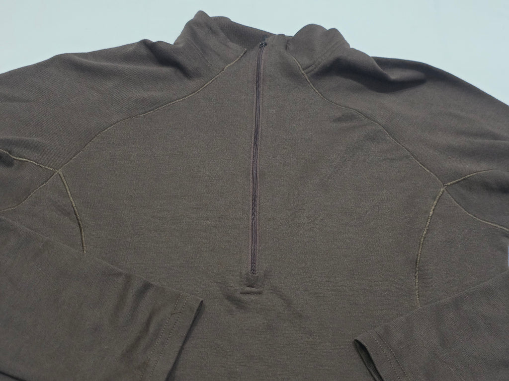 Playera Patagonia Medio Cierre Cuelloalto Cafe Mujer Mediana