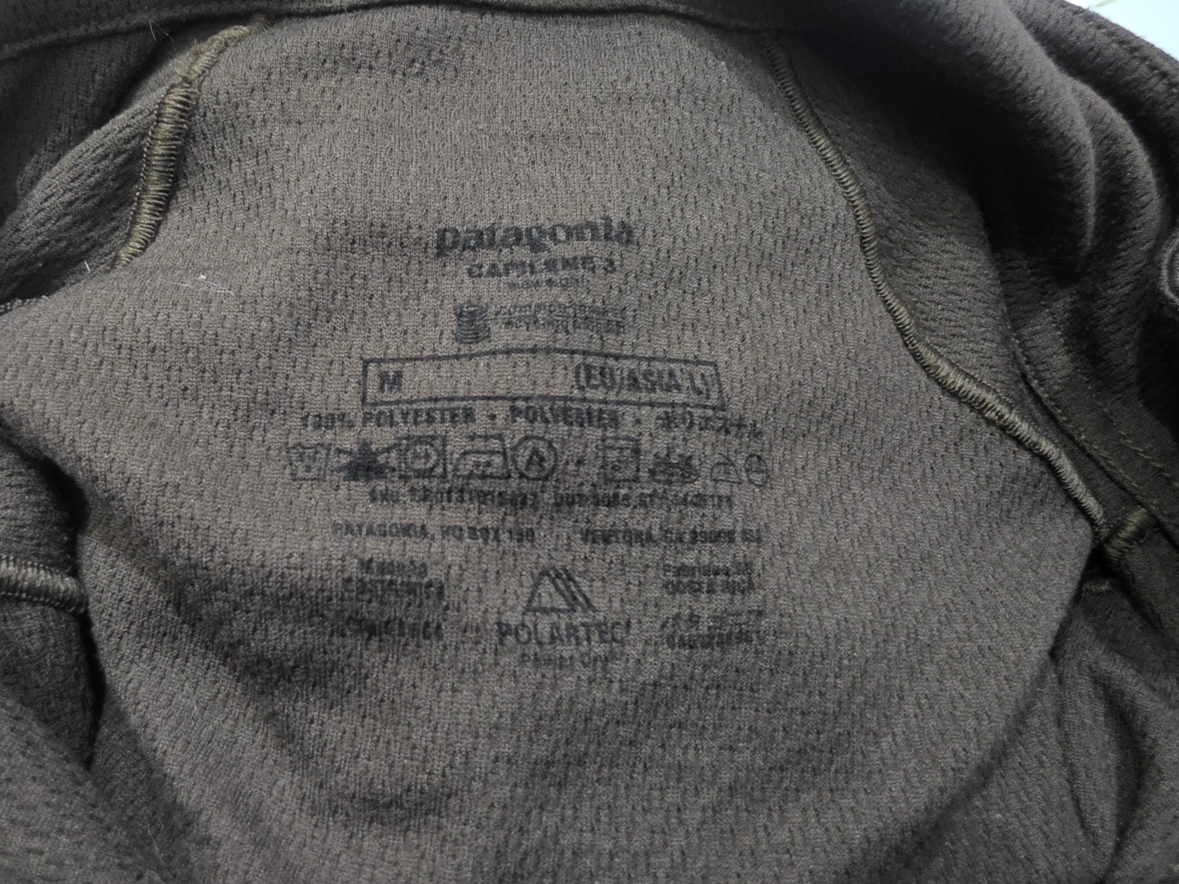 Playera Patagonia Medio Cierre Cuelloalto Cafe Mujer Mediana