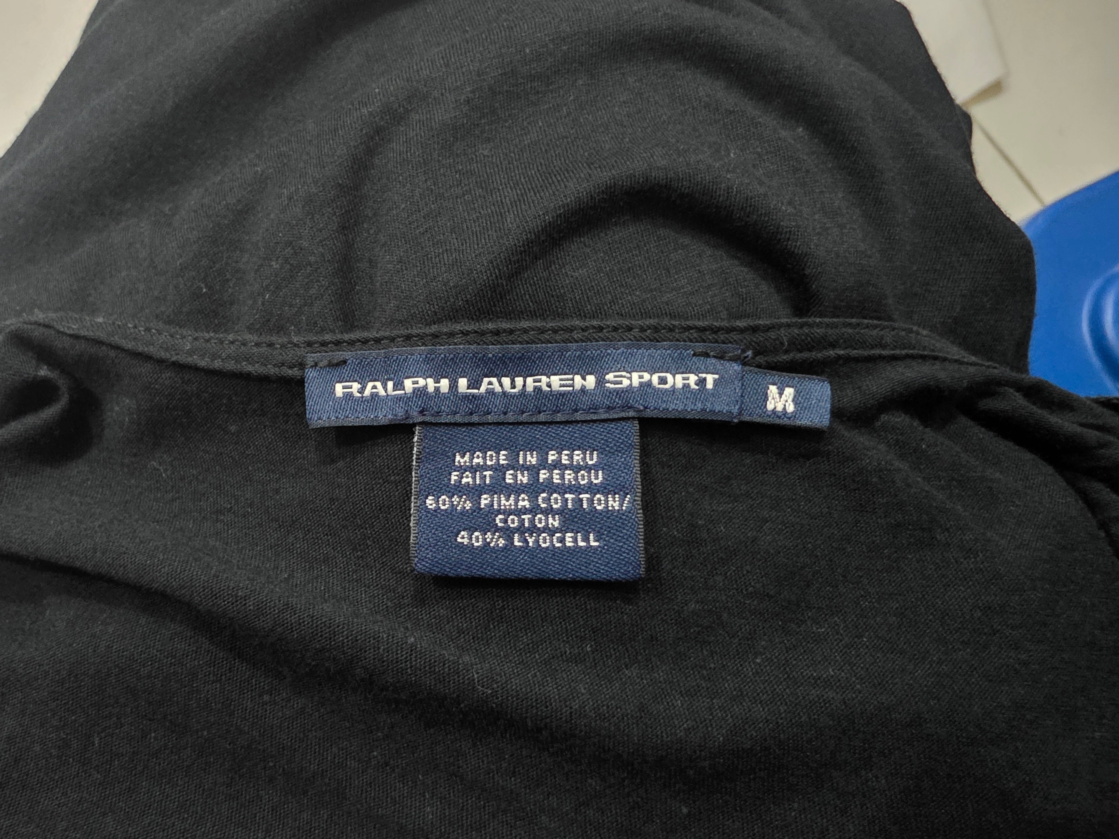 Blusa Ralph Lauren Sport Mediana Color Negro Sin Mangas