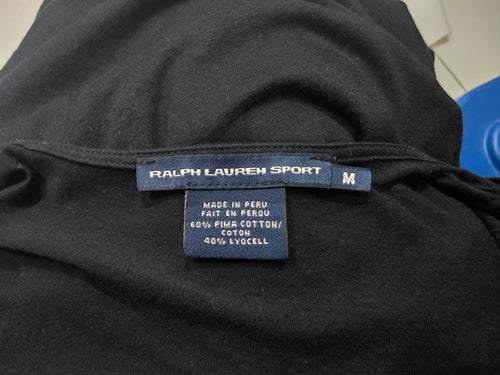 Blusa Ralph Lauren Sport Mediana Color Negro Sin Mangas