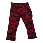 Legging Lululemon De Mujer Talla 20 Color Rojo Floreado