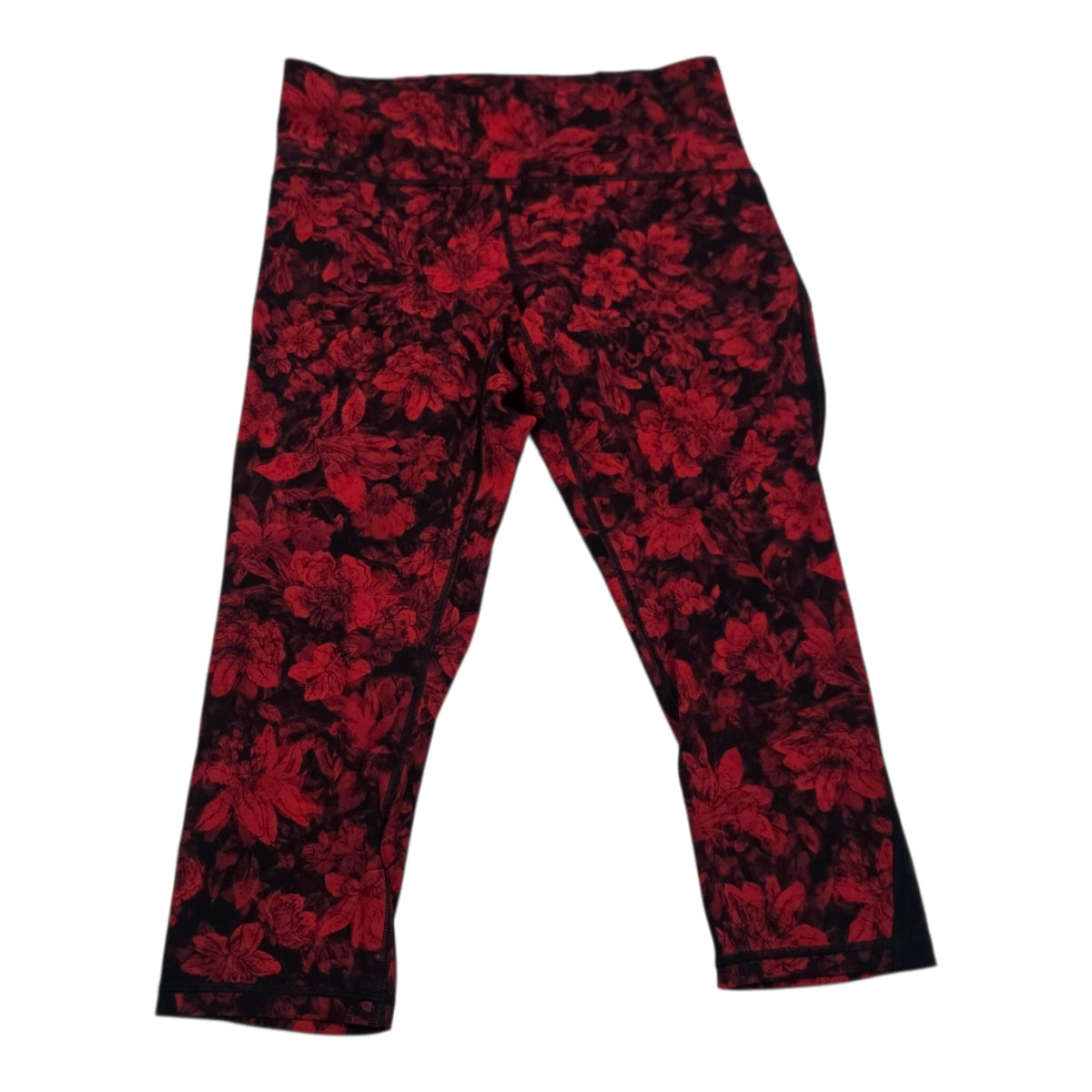 Legging Lululemon De Mujer Talla 20 Color Rojo Floreado