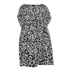 Vestido Ralph Lauren Mujer Talla 8 Color Gris Con Figuras